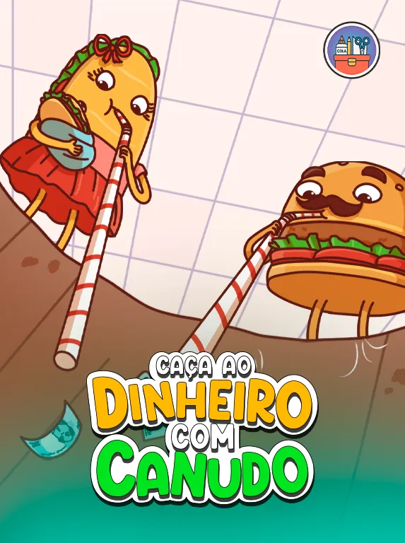 jogo caça ao dinheiro com canudo